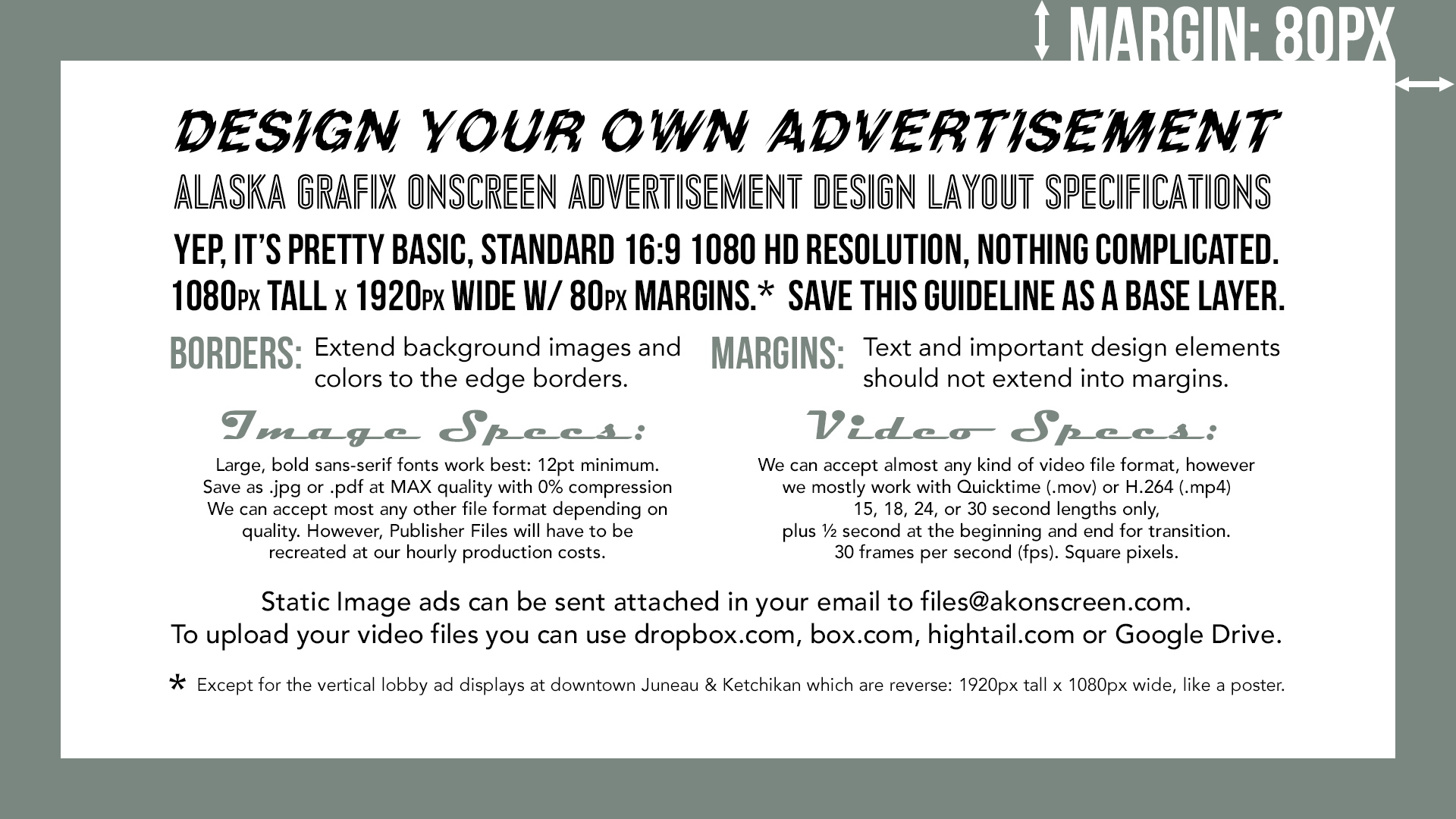 Ad Design Layout Specifications Design Layout Template